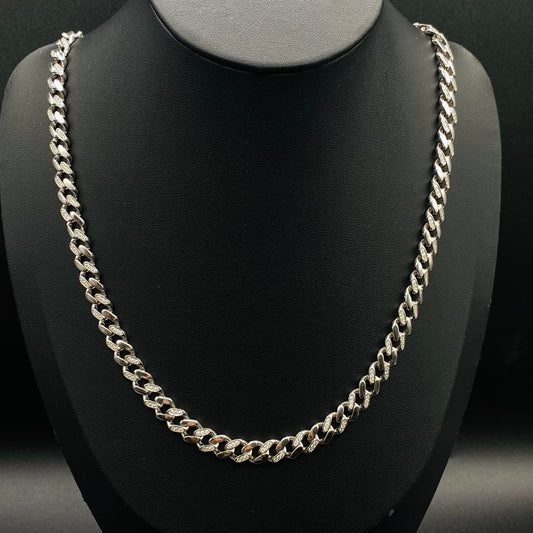 Mens 925 Sterling Silver Icedout Chain MCI11
