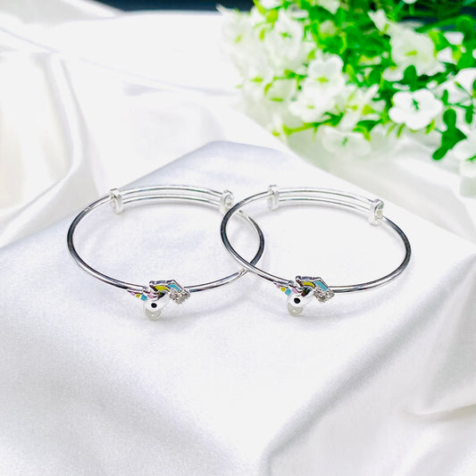 Unicorn Kids Adjustable Bangle 925 Sterling Silver BKS33