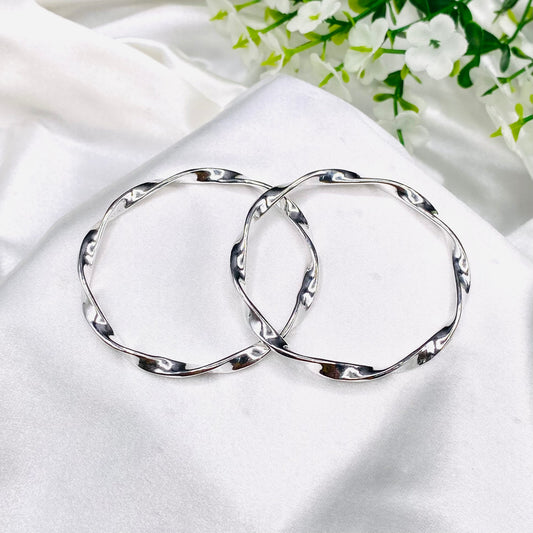 Kids Twisted 925 Sterling Silver Bangle BKS10