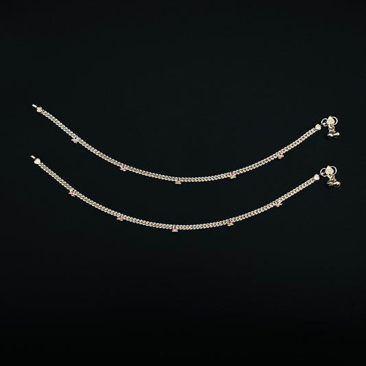Pure Silver Anklet with Ghungroo WAS40