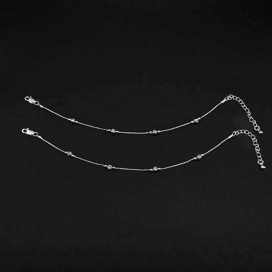 Pure Silver Anklet with Ghungroo WAS50