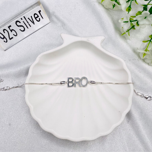 Bro Beaded 925 Silver Rakhi MRI42