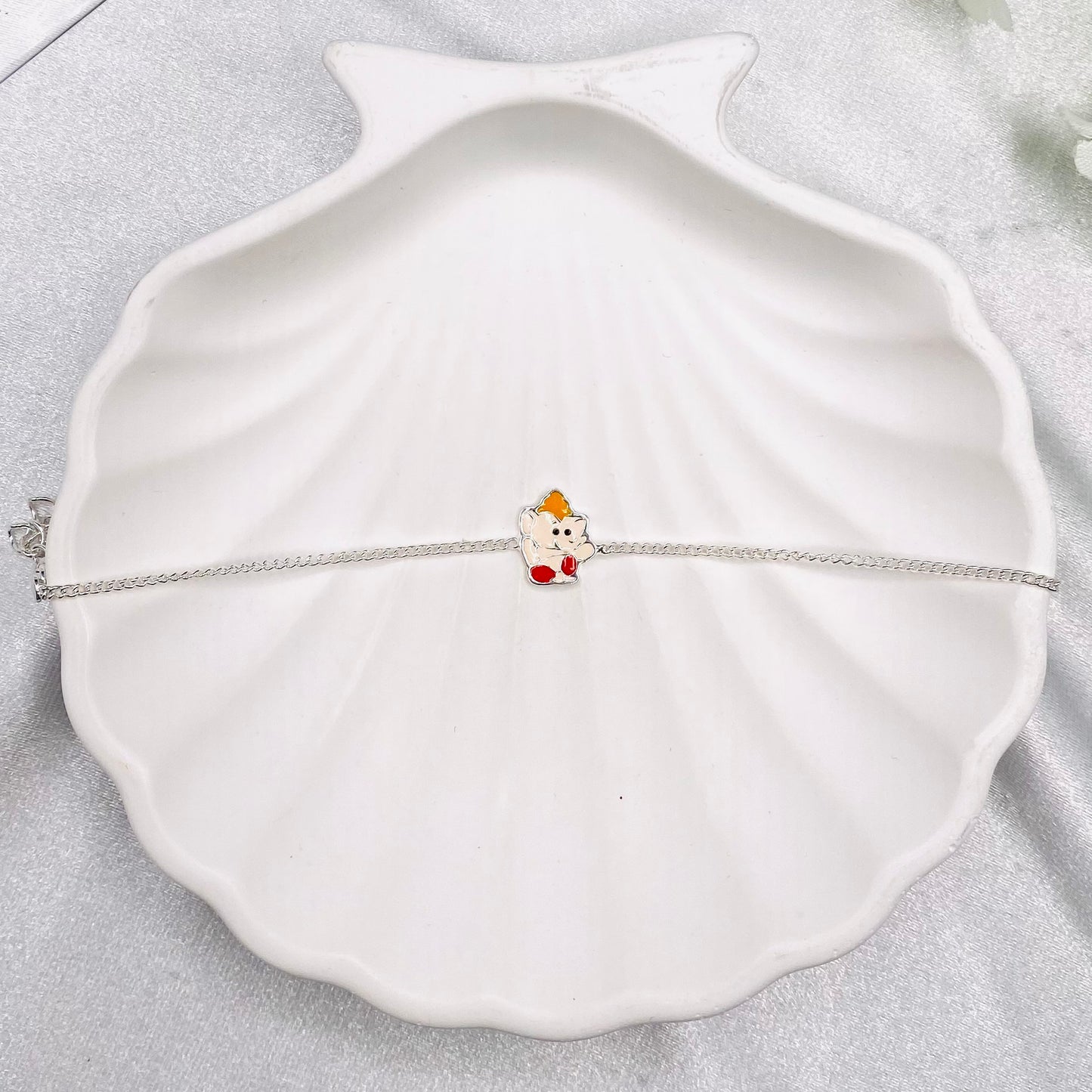 Kids Ganesh 925 Silver Rakhi MRI69