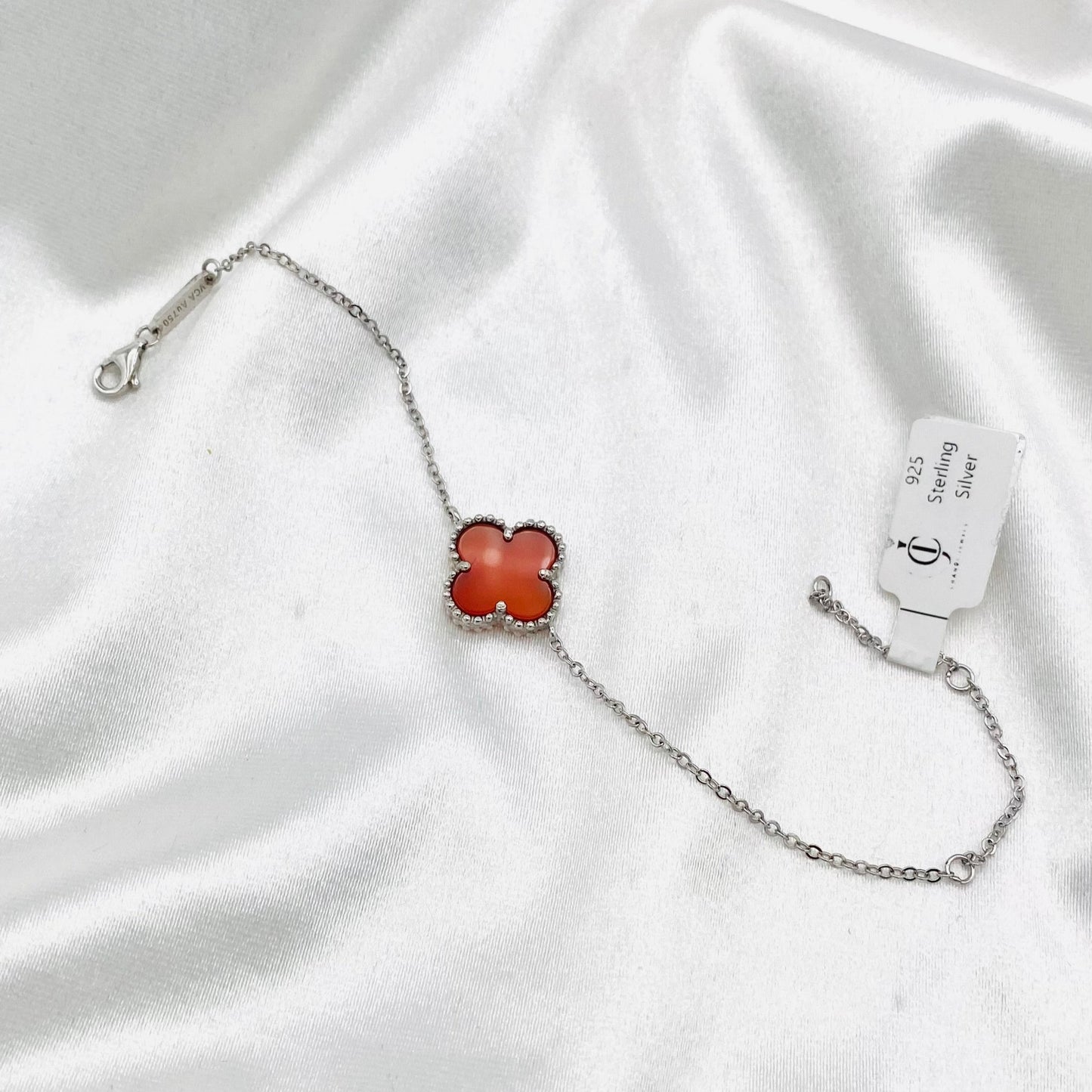 Women Red Van Cleef Bracelet In Sterling Silver WBV04