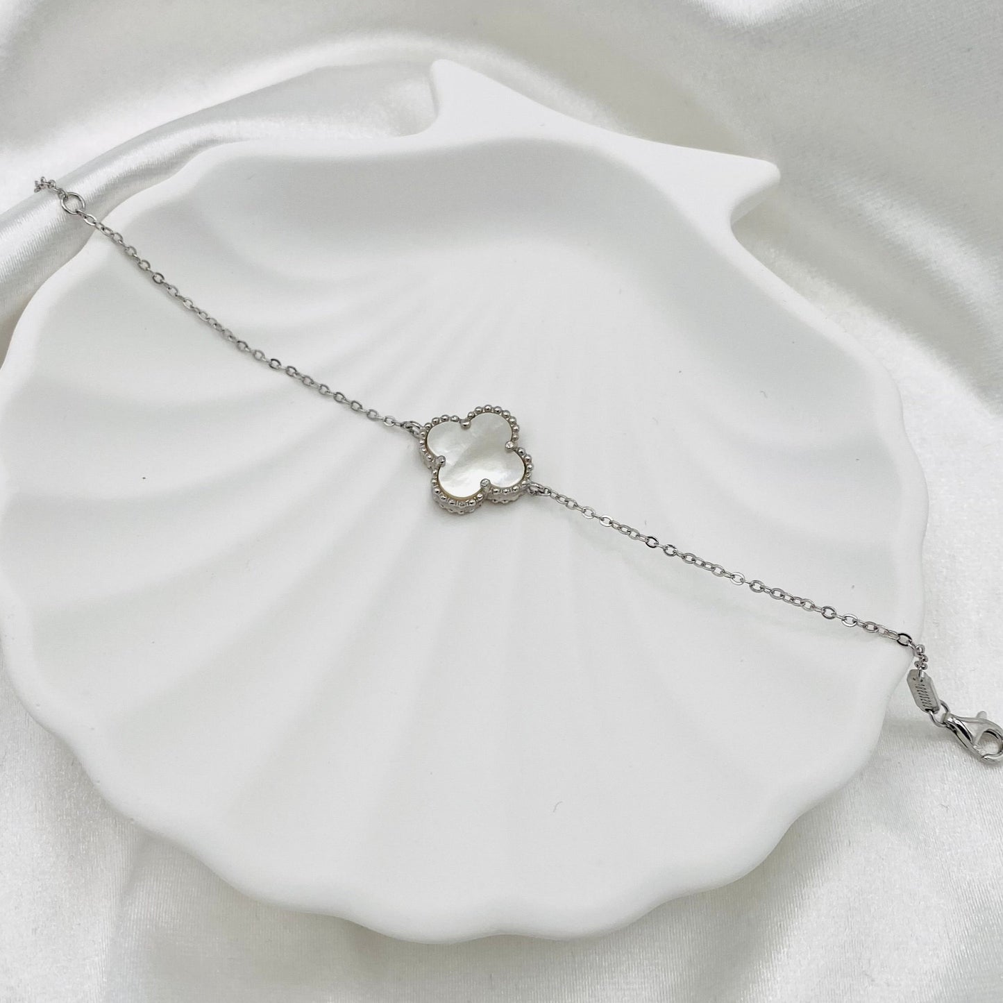 Women White Van Cleef Bracelet In Sterling Silver In Canada WBV05