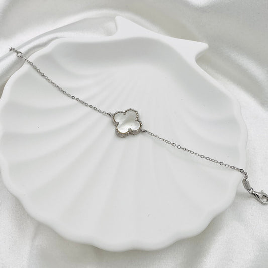 Women White Van Cleef Bracelet In Sterling Silver In Canada WBV05