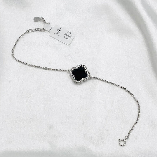 Women Black Van Cleef In Sterling Silver With Moissanite WBV06