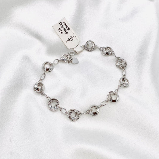 WBI03 Italian Silver Bracelet Circle Style in 925 In Canada